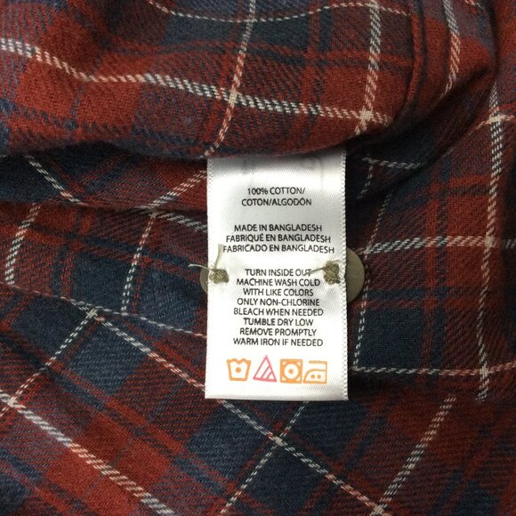 NWT Wolverine Flannel Button Down Shirt Red Plaid Cabincore Lumberjack XL - Picture 5 of 6